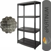 Szafy i regały magazynowe - Regał plastikowy wzmocniony 200kg 135x74x40 4P 2w1 - miniaturka - grafika 1