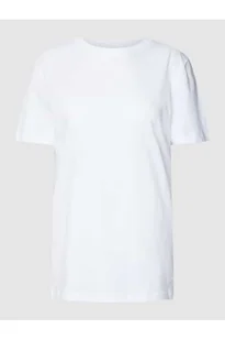 T-shirt o kroju regular fit z czystej bawełny model MYESSENTIAL - Selected Femme - Koszulki i topy damskie - miniaturka - grafika 1