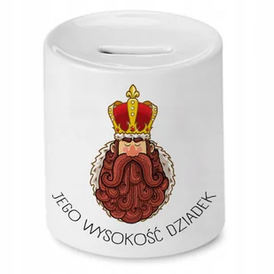 Skarbonka Dla Dziadka na Urodziny Imieniny Prezent z Nadrukiem ze Zdjęciem + Opakowanie na prezent (wzór 02) - Skarbonki - miniaturka - grafika 1