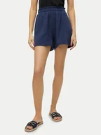 Spodnie sportowe damskie - Vero Moda Szorty materiałowe Natali 10279687 Niebieski Baggy Fit - miniaturka - grafika 1