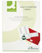 Etykiety samoprzylepne i bloki etykiet - Q-Connect Etykiety uniwersalne 96,5x42,30mm prostokątne białe 100 ark KF10652 - miniaturka - grafika 1