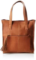 Torebki damskie - PIECES Damska torba na zakupy Pcvogeu Leather Shopping Bag Shopper, 37 x 41 x 12 cm, brązowy - Braun koniak koniak. - 37x41x12 cm (B x H x T) - miniaturka - grafika 1