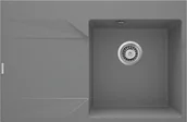 Zlewozmywaki - Deante Zlewozmywak granitowy 1-komorowy Evora szary metalik ZQJ_S11L - miniaturka - grafika 1