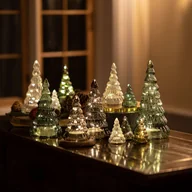 Ozdoby bożonarodzeniowe - Sirius Figurka LED Lucy, choinka szkło zielone 9cm 2 szt. - miniaturka - grafika 1