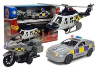 Samochody i pojazdy dla dzieci - Import LEANToys Zestaw Pojazdów Policja Światła Dźwięki 5033 - miniaturka - grafika 1