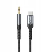 Kable komputerowe i do monitorów - BWOO cable AUX 3.5mm - USB-C BO-AUX066 black - miniaturka - grafika 1