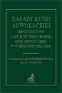 E-booki - prawo - Zasady etyki adwokackiej. Orzecznictwo Sądu Dyscyplinarnego Izby Adwokackiej w Warszawie (2005-2018) - miniaturka - grafika 1