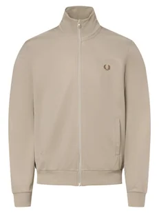 Fred Perry Męska bluza rozpinana Mężczyźni beżowy jednolity, XL - Bluzy męskie - miniaturka - grafika 1
