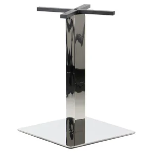 Podstawa stołu/stolika SH-3002-6/P, stal nierdzewna polerowana, wymiary: 50x50x72,5 cm - do hotelu, restauracji ,baru, biura - Meble modułowe i akcesoria - miniaturka - grafika 1