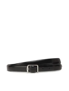Calvin Klein Pasek Damski Slim Square Buckle Belt 2.0 K60K613235 Czarny - Paski - miniaturka - grafika 1