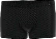 Majtki męskie - Bokserki męskie AMMANN - Retro szorty Bawełna & More, paski ton w ton, mieszanka bawełny czarny 2XL - miniaturka - grafika 1