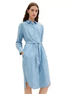 Sukienki - TOM TAILOR Damski sukienka 1032517, 30198 - Blue White Thin Stripe, 32 - miniaturka - grafika 1
