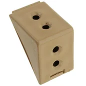 Zawiasy, okucia i inne akcesoria - Złącze kątowe podwójne beż 12 szt. - miniaturka - grafika 1