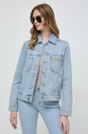 Kurtki damskie - Karl Lagerfeld kurtka jeansowa damska kolor niebieski przejściowa - miniaturka - grafika 1