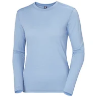 Koszulki sportowe damskie - Helly Hansen HH Merino Crew, damskie, jasnoniebieskie - miniaturka - grafika 1