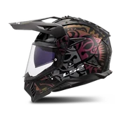 Kaski motocyklowe - Kask Adventure LS2 MX702 Pioneer II CzarnyXXXL - miniaturka - grafika 1