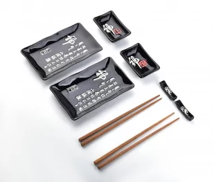 Lumarko Sushi Zestaw Dla 2 Os.czarny Litery 8 Elementów - Zestawy do sushi - miniaturka - grafika 3