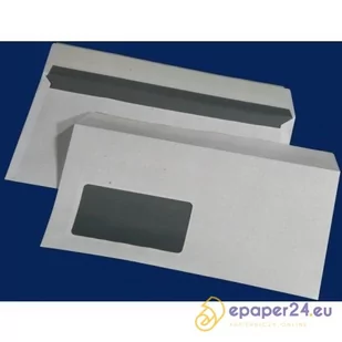 KOPERTY DL HK (Z PASKIEM) OKNO LEWE BIAŁE 1000 SZT. - Koperty - miniaturka - grafika 1
