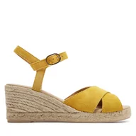 Espadryle damskie - Espadryle Geox D Gelsa Low D45NGC 00022 C2000 Żółty - miniaturka - grafika 1