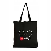 Torby i wózki na zakupy - Eko Torba Bawełniana na ramię Zakupy Shopper Torebka Myszka Miki Mickey - miniaturka - grafika 1