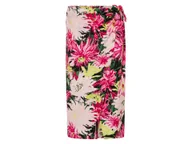 Spódnice - esmara® Spódnica damska z wiskozą (Kwiaty/różowy, 44) - miniaturka - grafika 1