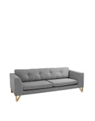 Sofy i kanapy - Customform Sofa Willy 3-osobowa rozkładana sofa retro 6282 - miniaturka - grafika 1