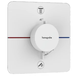HANSGROHE 15586700 ShowerSelect Comfort Q Bateria termostatyczna, podtynkowa do 2 odbiorników ze zintegrowanym systemem zabezpieczającym zgodnie z EN 1717 Biały Matowy - Baterie podtynkowe - miniaturka - grafika 1