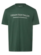Koszulki męskie - Tom Tailor Denim - T-shirt męski, zielony - miniaturka - grafika 1