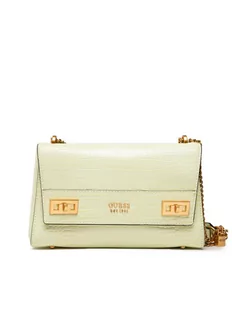 Guess Torebka Katey Croc Flap Shoulder Bag HWCA84 94190 Zielony - Torebki damskie - miniaturka - grafika 1