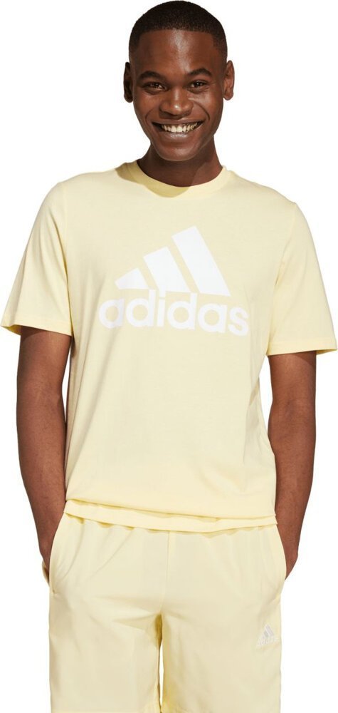 Adidas Koszulka męska adidas Essentials Single Jersey Big Logo Tee żółta IX0135 S