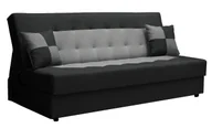 Sofy i kanapy - Wersalka rozkładana czarny + popielaty D9-Z65 - miniaturka - grafika 1