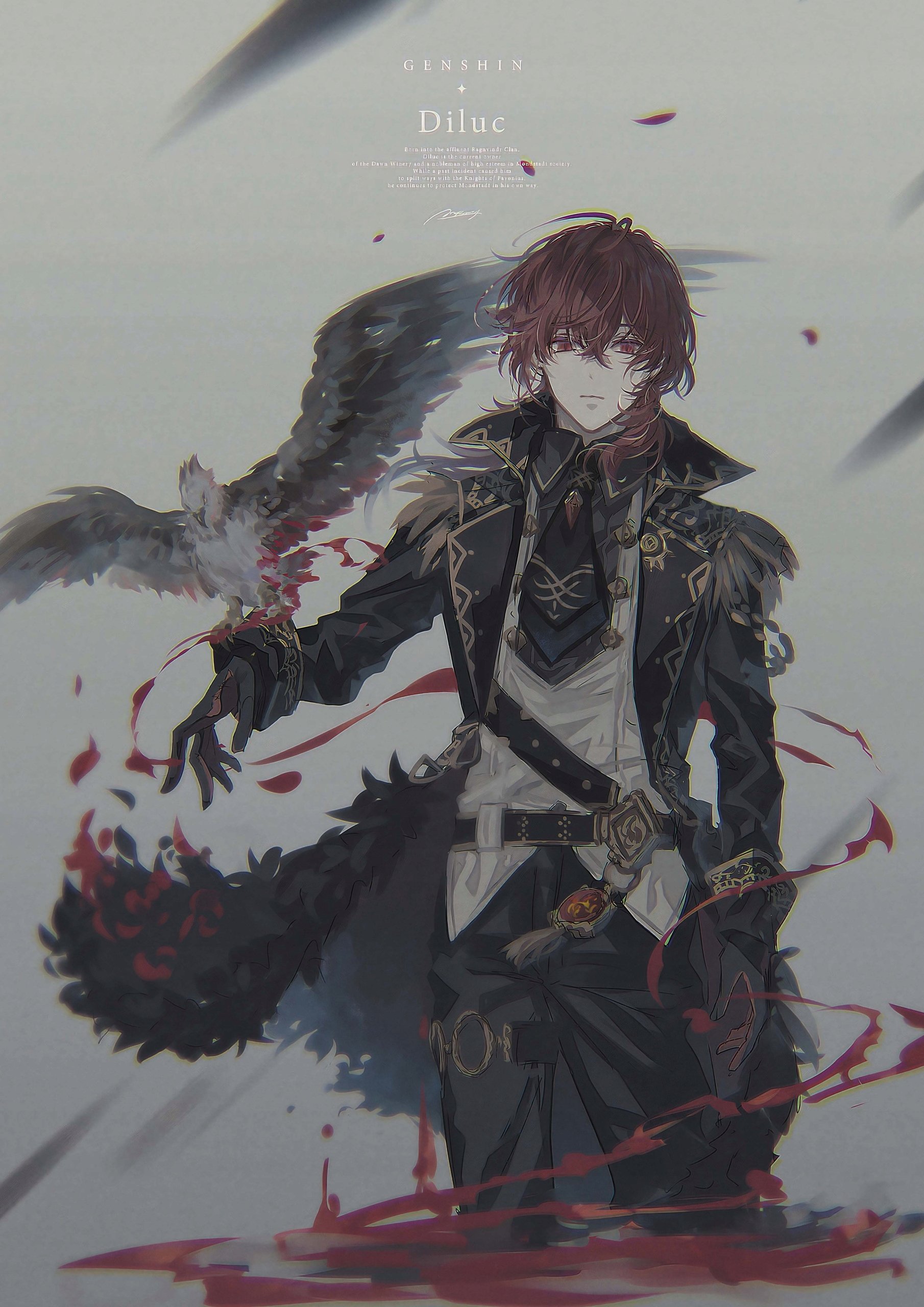 Plakat A1 Genshin Impact Diluc