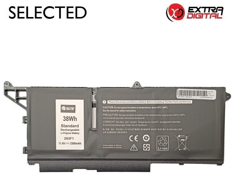 Nešiojamo kompiuterio baterija DELL 293F1, 3300mAh, Extra Digital Selected NB442201