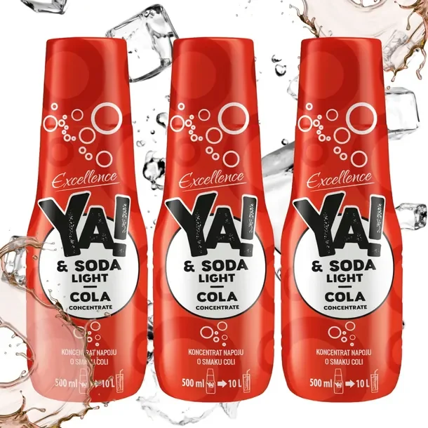 3x Koncentrat Ya Soda Cola Light Do Saturatora Wody Gazowanej Bez Cukru