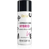 Kremy i maski do rąk - Delia Cosmetics Zmywacz do lakieru hybrydowego Acetonowy 100 ml - miniaturka - grafika 1