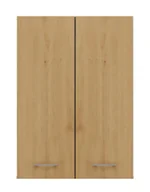 Szafki łazienkowe - Szafka łazienkowa ścienna antracyt + dab artisan P3-S07 - miniaturka - grafika 1