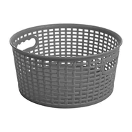 Pudła i pojemniki do przechowywania - Fl1 KOSZYK RATTAN CLASSIC 4,5L OKRĄGŁY CAPRI SZARY 40G-KOS-G660/5 - miniaturka - grafika 1