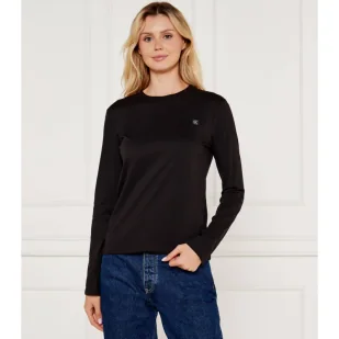 CALVIN KLEIN JEANS Bluzka EMBRO Regular Fit - Bluzki damskie - miniaturka - grafika 1
