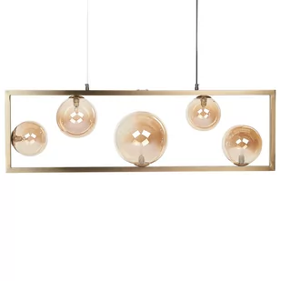 Lampa wisząca metalowa mosiężna GEEHI - Lampy sufitowe - miniaturka - grafika 1