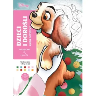 Art therapy. Kolorowanka antystresowa. Disney. Dzieci i dorośli. Iluzje optyczne. Zagadkowe rysunki - Poradniki dla rodziców - miniaturka - grafika 1