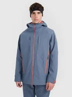 Kurtki i kamizelki sportowe męskie - 4F Kurtka trekkingowa przeciwdeszczowa membrana 20000+ męska - granatowa 3XL - miniaturka - grafika 1