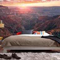 Fototapety - Fototapeta wielki Kanion brązowymIwieczorowej czerwieni - 400 x 250 cm - SANDERS & SANDERS - miniaturka - grafika 1