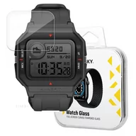 Akcesoria do smartwatchy - Wozinsky Watch Glass hybrydowe szkło do Xiaomi Amazfit Neo czarny - miniaturka - grafika 1