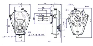 Multiplikator męski pompa zębata 22cm3 45l ZESTAW - Akcesoria do hydrauliki siłowej - miniaturka - grafika 6