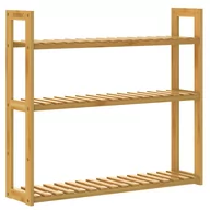 Półki do salonu - Bambusowa półka ścienna 54x60x15cm - miniaturka - grafika 1