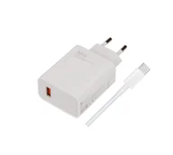 Ładowarki do telefonów - Oryginalna Ładowarka Sieciowa Xiaomi 33W + kabel USB-C 3A biała (bulk) - miniaturka - grafika 1