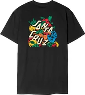 Koszulki męskie - t-shirt męski SANTA CRUZ PLATTER TEE Black - miniaturka - grafika 1