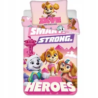 Pościel dla dzieci - Pościel Dziecięca Psi Patrol Skye 100x135 Smart Strong Heroes Bawełna - miniaturka - grafika 1