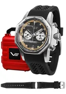 Zegarki męskie - Zegarek Vostok Europe VK64-640A698S Atomic Age Sakharov Line Quartz Chrono - miniaturka - grafika 1