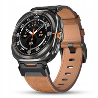 Akcesoria do smartwatchy - SKÓRZANY PASEK DO SAMSUNG Galaxy Watch Ultra 47mm LTE BRANSOLETA SKÓRA - miniaturka - grafika 1